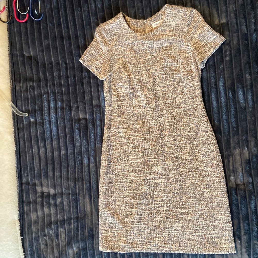 Calvin Klein short sleeved tweed dress, Sz 4
